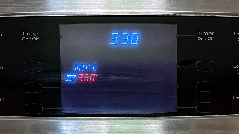 Oven preheated to 350 F
