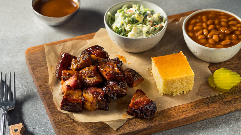 burnt ends with sides