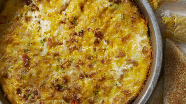 a bacon and cheese frittata