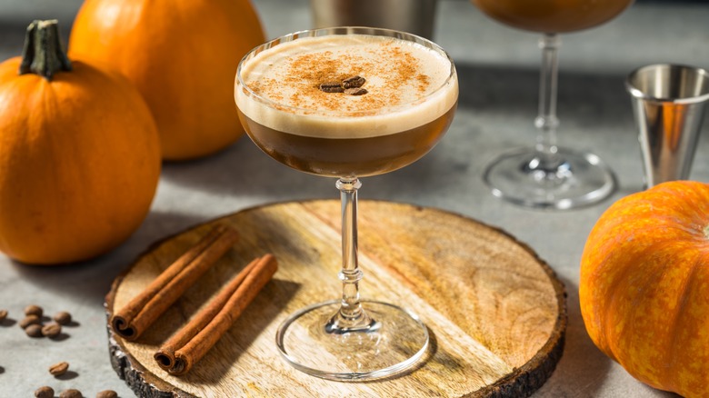 Pumpkin spice espresso martini