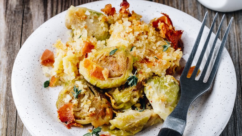 Brussels sprouts au gratin