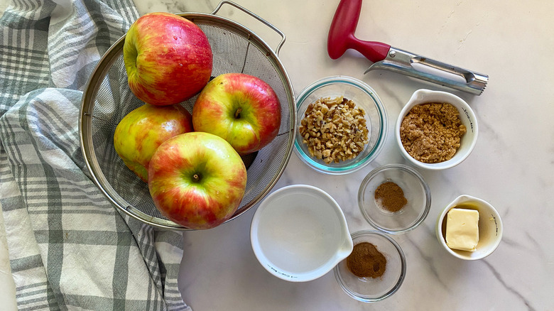 ingredients for baked apples