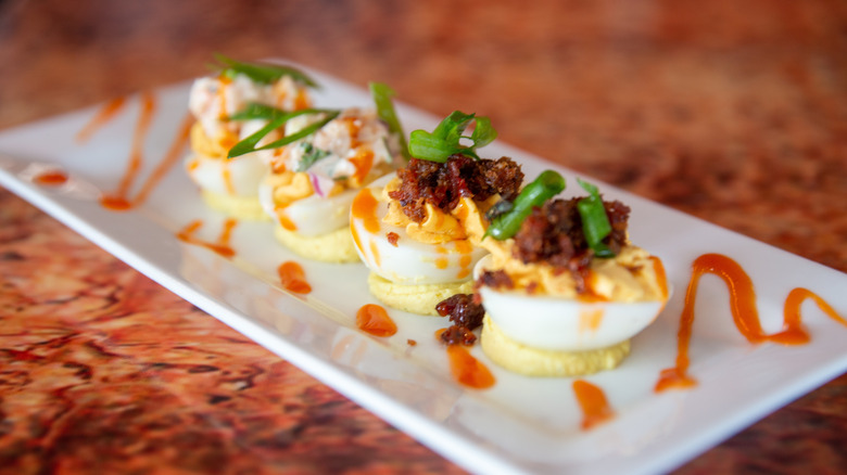 deviled egg appetizer variety