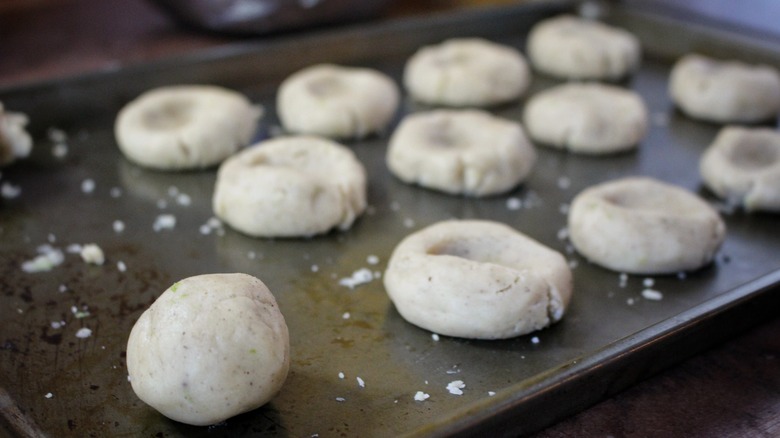 unfilled thumbprint cookies