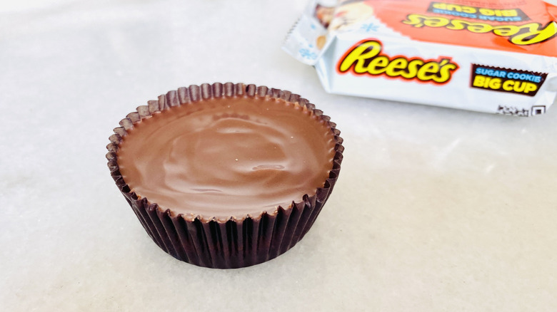 Full sized Reese's peanut butter sugar cookie cup