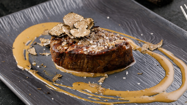 Truffle steak dish