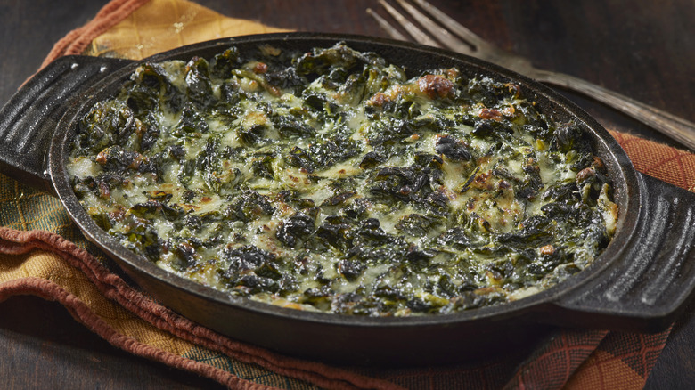 Creamed spinach