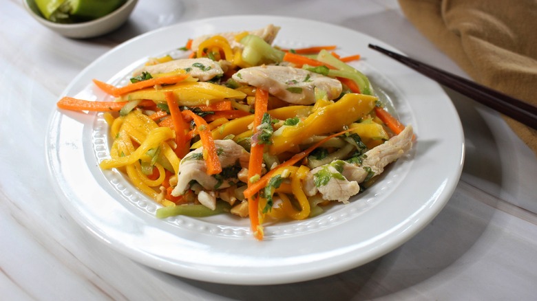 Thai mango chicken salad