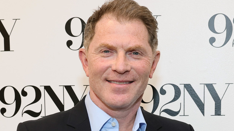 Bobby Flay smiling at the 92st Y in NYC