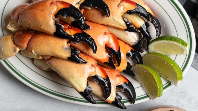 plate of stone crab