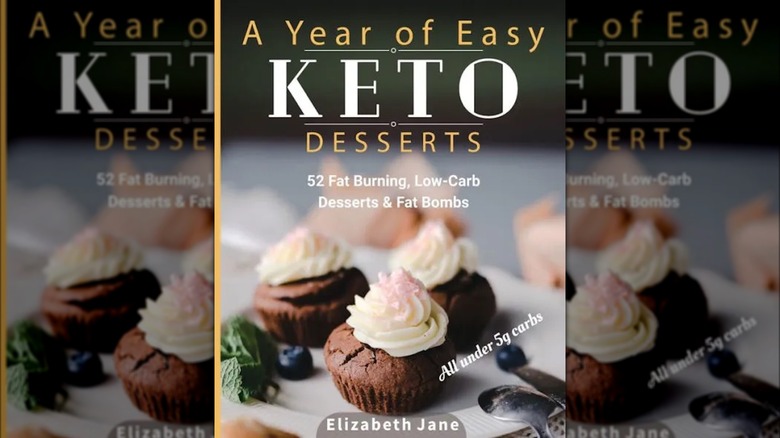 keto frosted chocolate cupcake