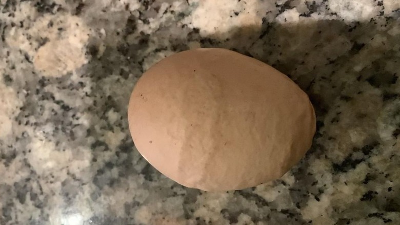 Egg with healed cracks