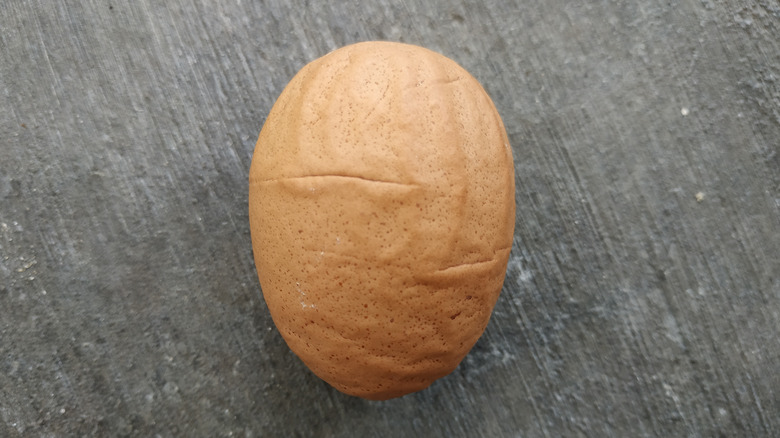 Closeup of a wrinkled egg
