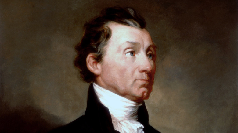 Oil portrait of President James Monroe