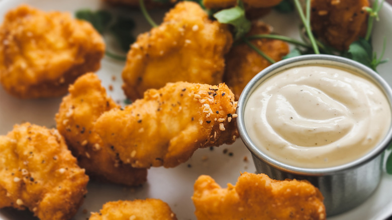 Souther-style fired catfish with dipping sauce