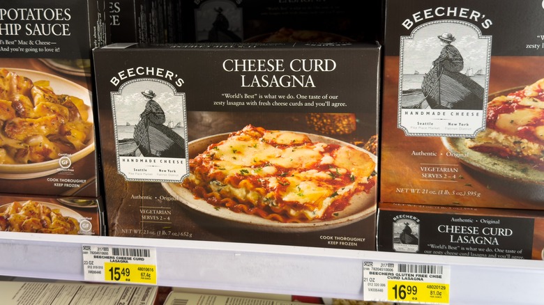 Beecher's frozen food products, including its Cheese Curd Lasagna