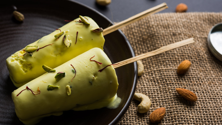 Pistachio Kulfi Indian Molded Ice Cream 