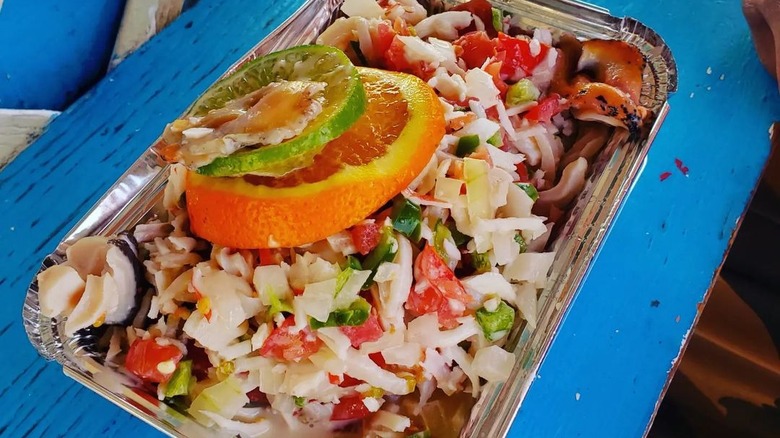 The Bang Shack conch and crab salad