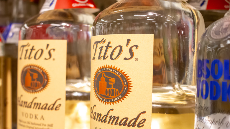 bottles of Titos