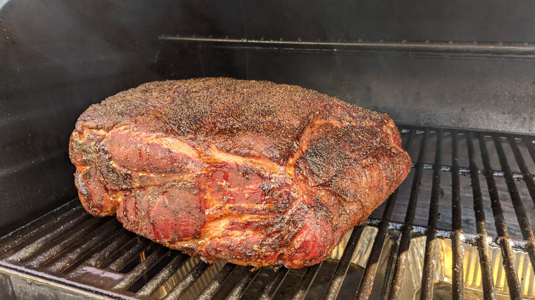 a smoked pork butt