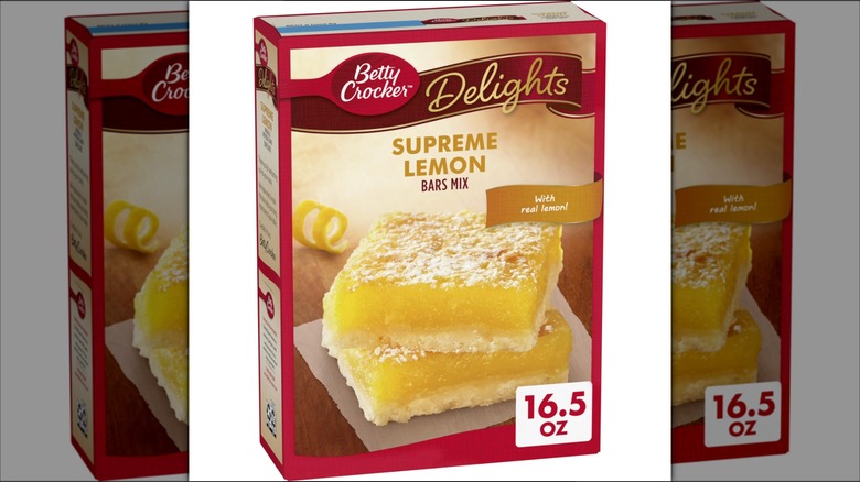 Betty Crocker Delights supreme lemon bars mix