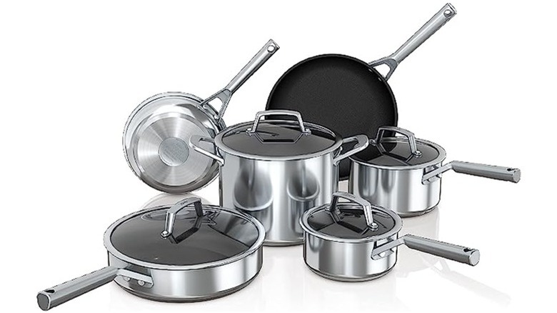 Ninja 10-Piece Stainless Steel Cookware Set