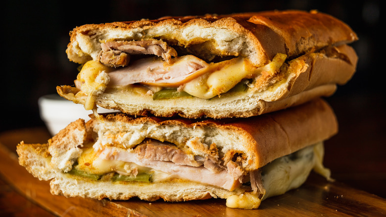 A melty Cuban sandwich