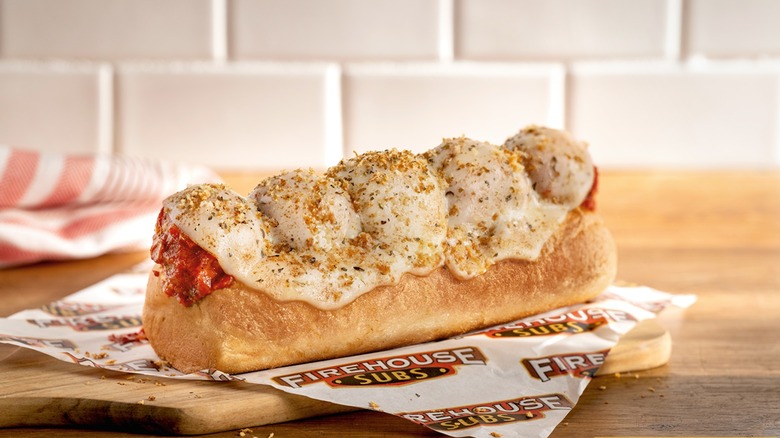 A chicken parmesan sub from Firehouse Subs