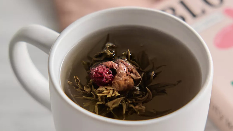The Qi x Beauty Within blooming tea