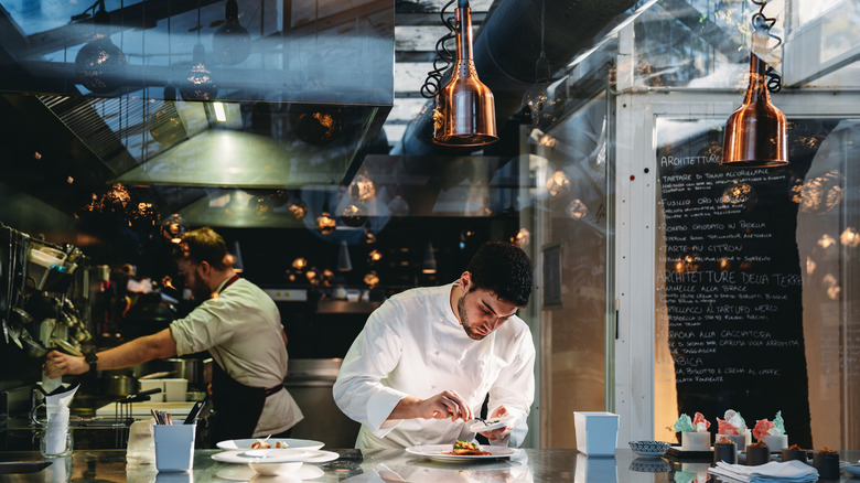 chef preparing gourmet food