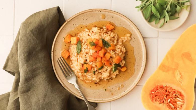 Butternut Squash And Sage Risotto