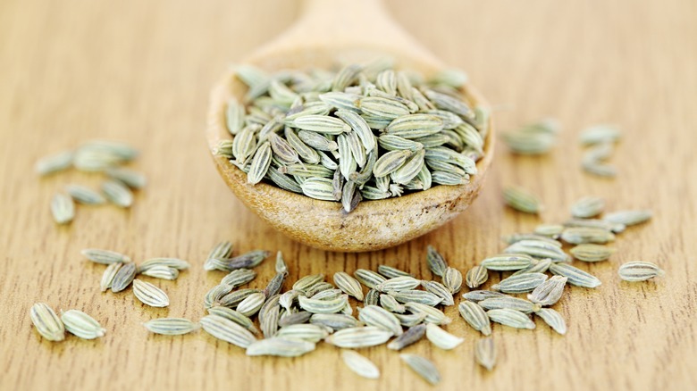 A spoonful of fennel seeds