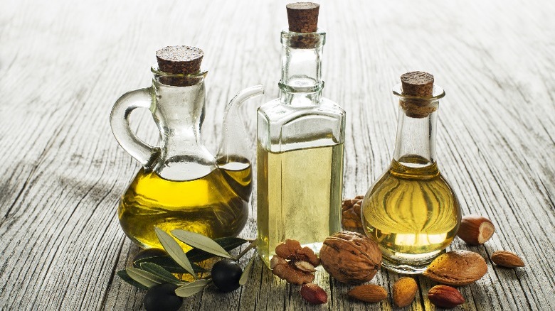 Olive, almond, and walnut oils