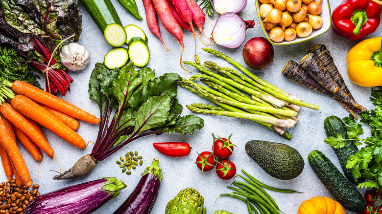 various vegetables