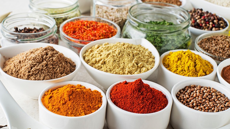 mixture of different spices