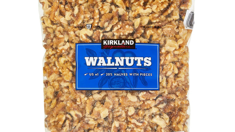 Bag of Kirkland Signature walnuts