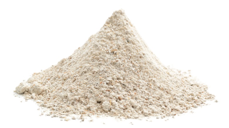 Pile of rye flour