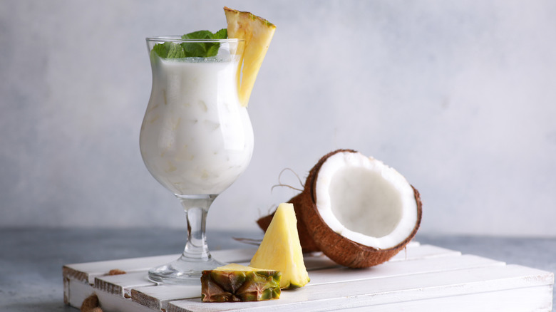Coconut pineapple drink