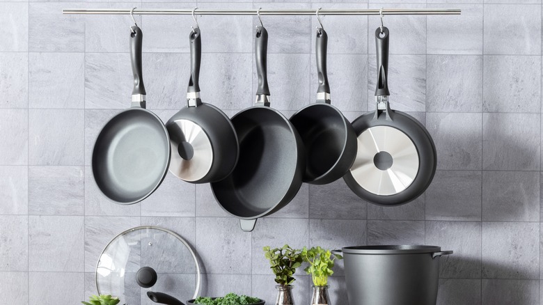 Pans hanging 