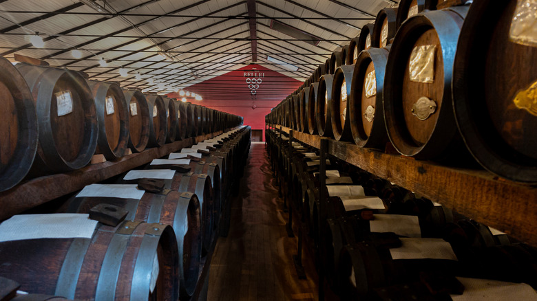 Barrels of vinegar in Modena, Italy