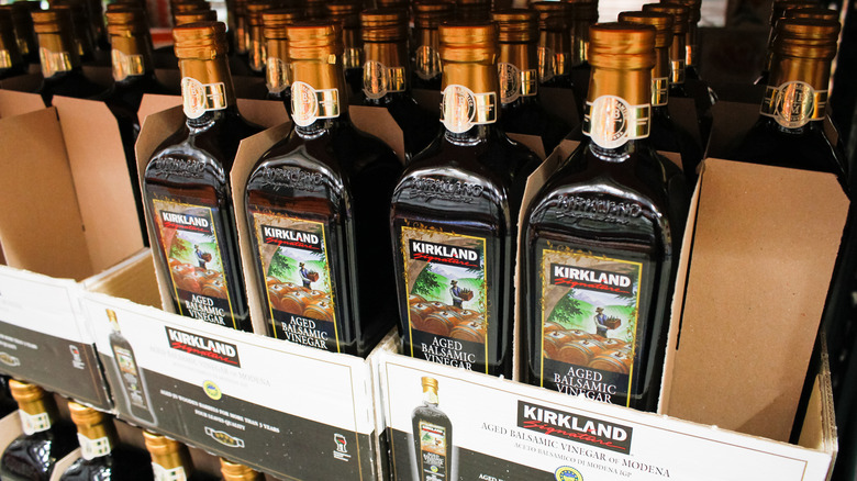 Kirkland balsamic vinegar on the shelves