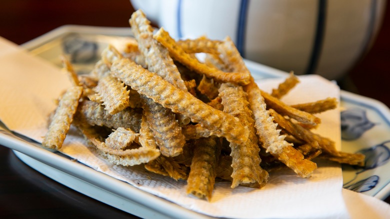 fried eel bone dish