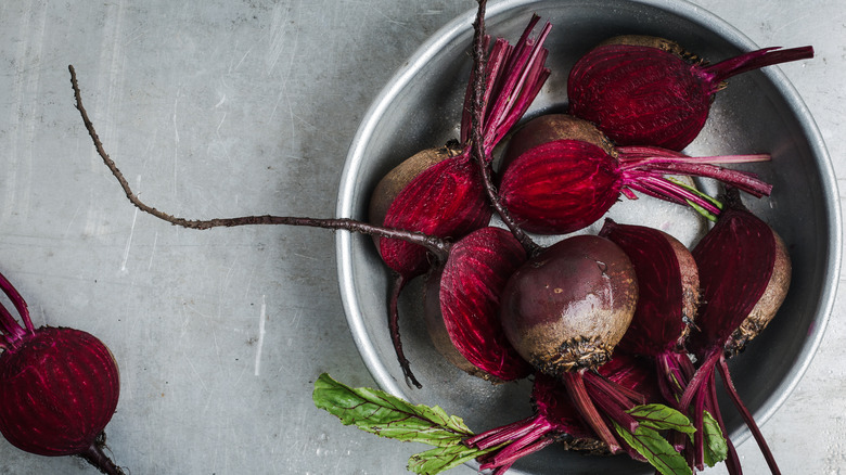 A plate of beets