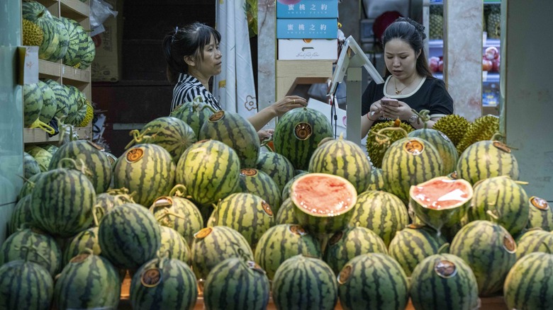 Watermelon at Shanghai market