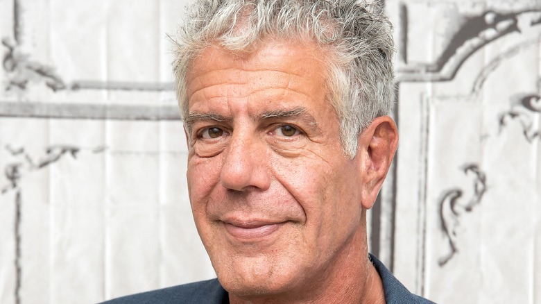 Anthony Bourdain smiling