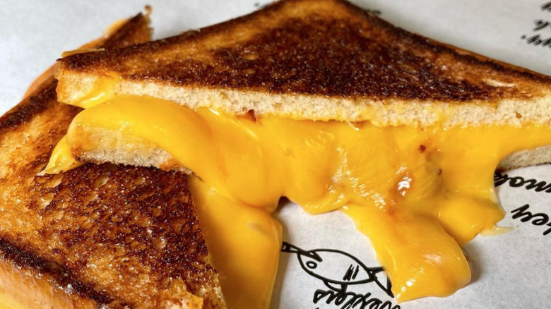 Grilled cheese with New School American cheese