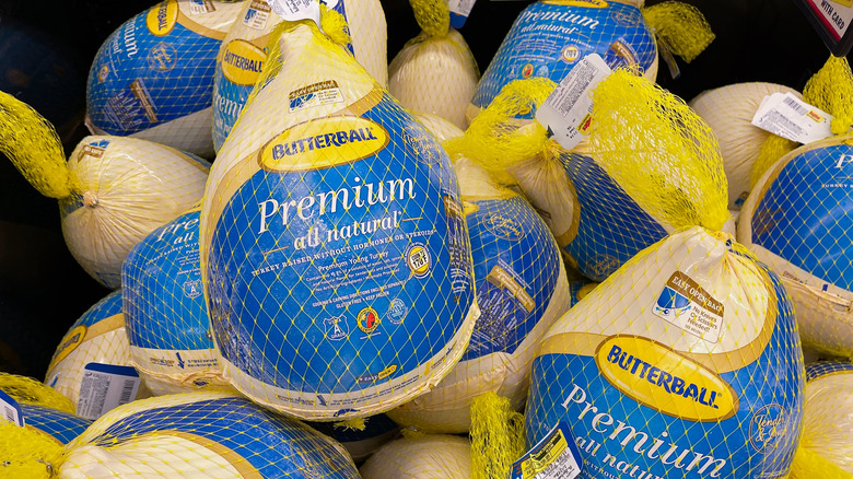 butterball turkey piled