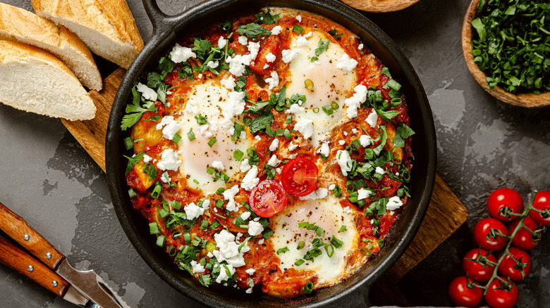 shakshuka with cheese