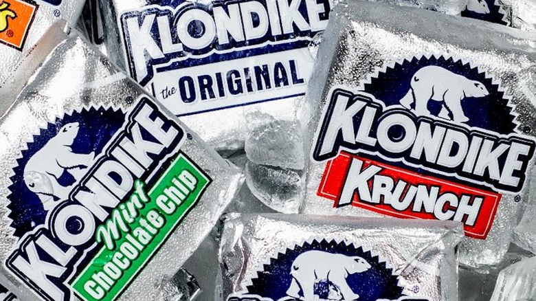 Various Klondike ice cream products