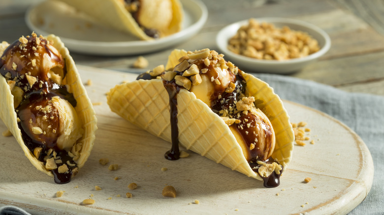 homemade choco tacos